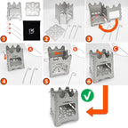 Stålvedkök M med gångjärn