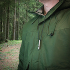 Emergency whistle in ultralight titanium with necklace (120dB)