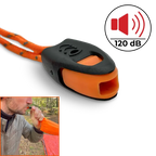 Nödsovsäck med nödvisselpipa