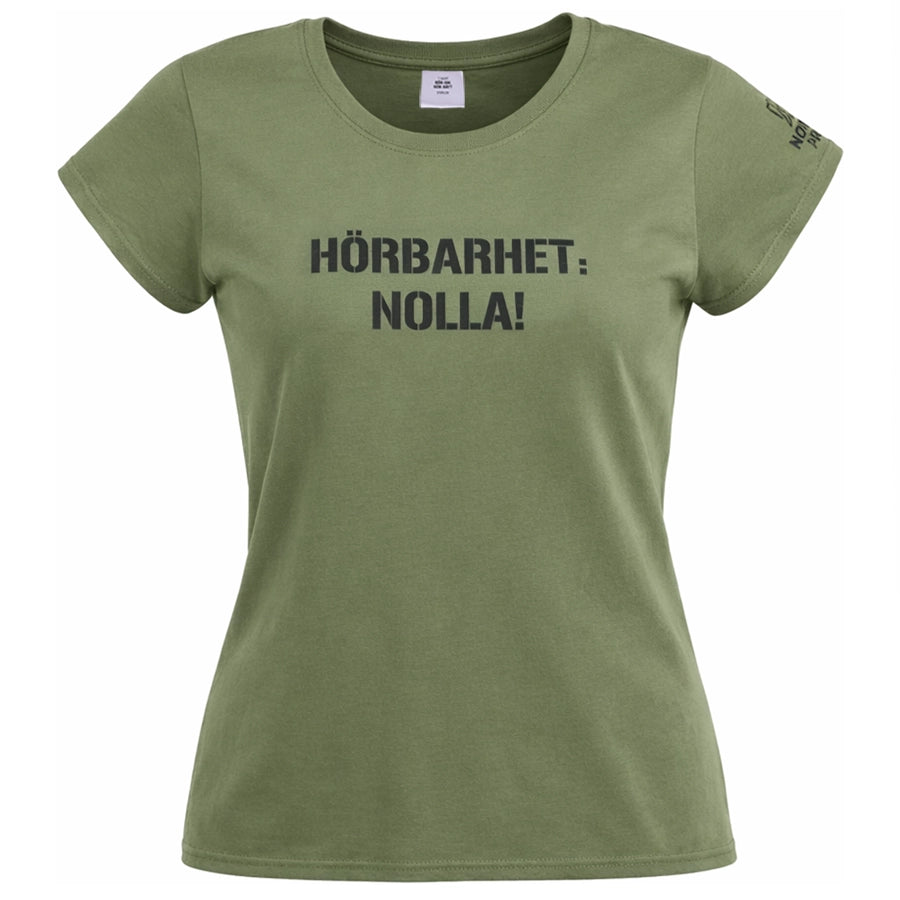 Dam-t-shirt - Hörbarhet nolla