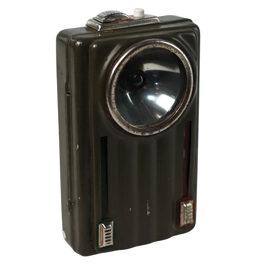 Fältficklampa armé, original. Begagnad samt ej funktionstestad