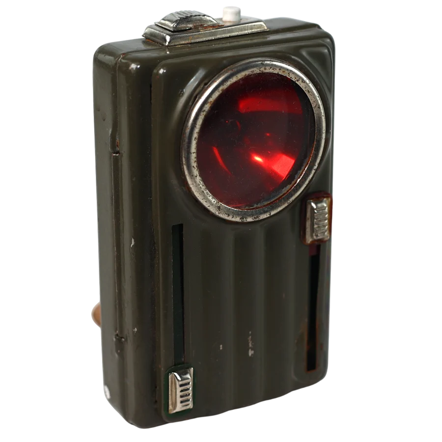 Fältficklampa armé, original. Begagnad samt ej funktionstestad