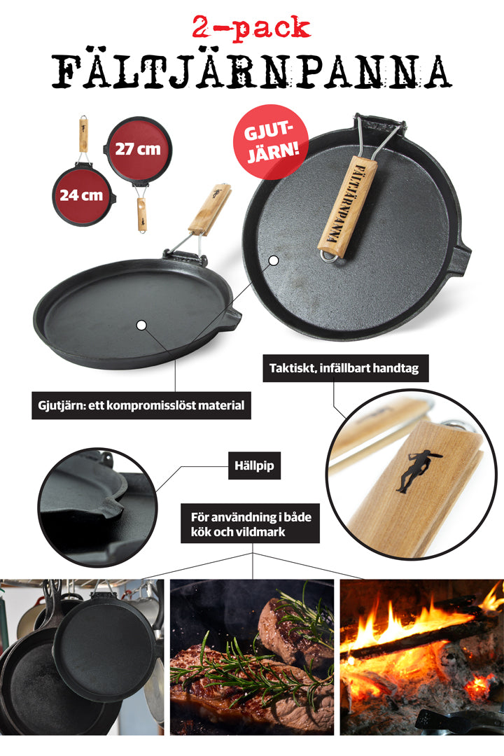 Fältjärnpanna, kal. 24 o 27