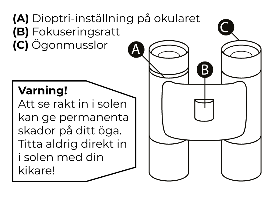 Kompaktkikare armé 8x25