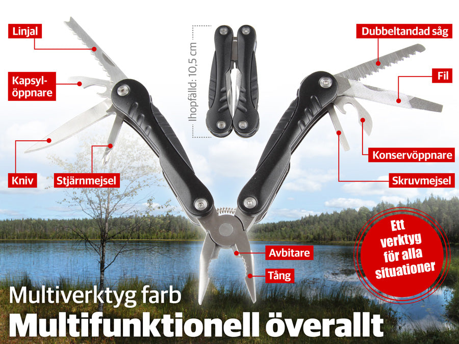 Multiverktyg FARB, rostfritt stål