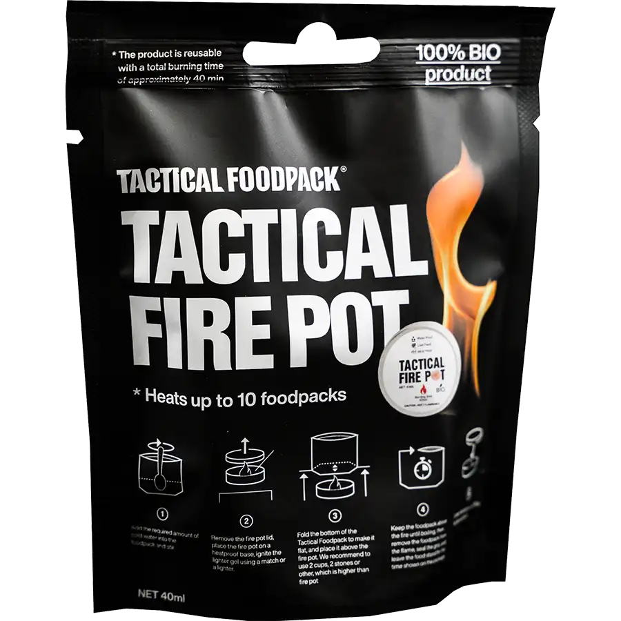 Tactical Foodpack Tactical Fire Pot – bränngel i aluminiumkopp